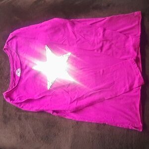 SO Girl's Size 16 Christmas/Sequin Star Long Sleeve Shirt